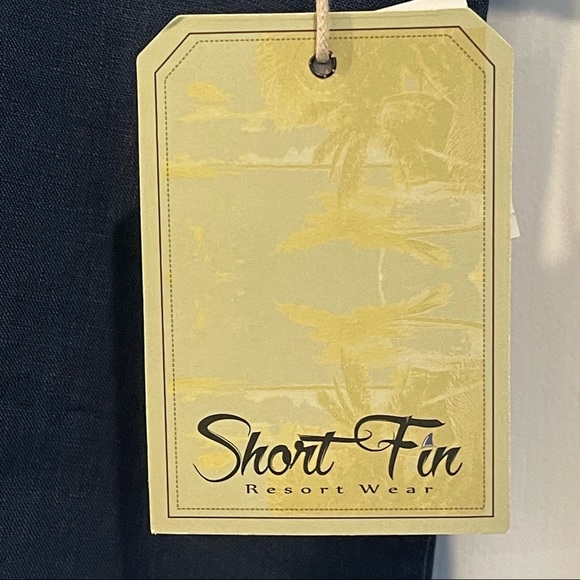 100% Linen Shirt - Short Fin Resort Wear - Picture 8 of 15